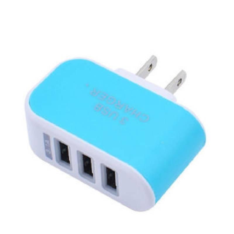 Versatile 3usb Candy Charger With Led Light For Apple Devices Travel-friendly