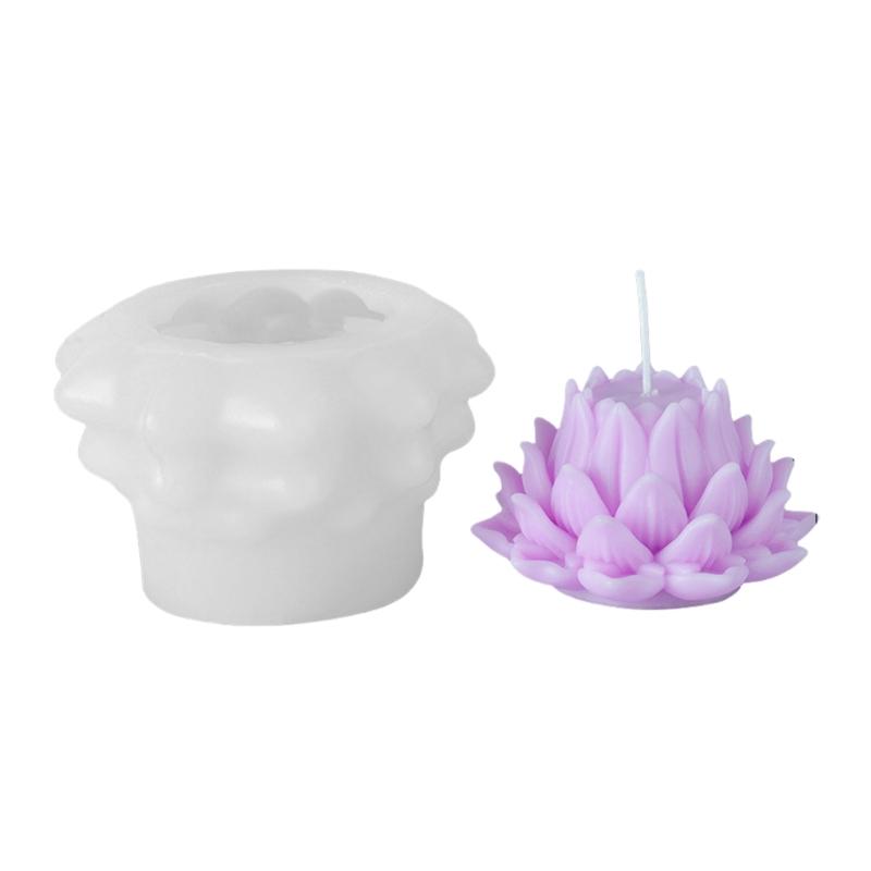 Flower Themed Silicone Candle Molds for Epoxy Resin Handmade Candle Soap Fondant Candy Cake Molds Chocolate Molds