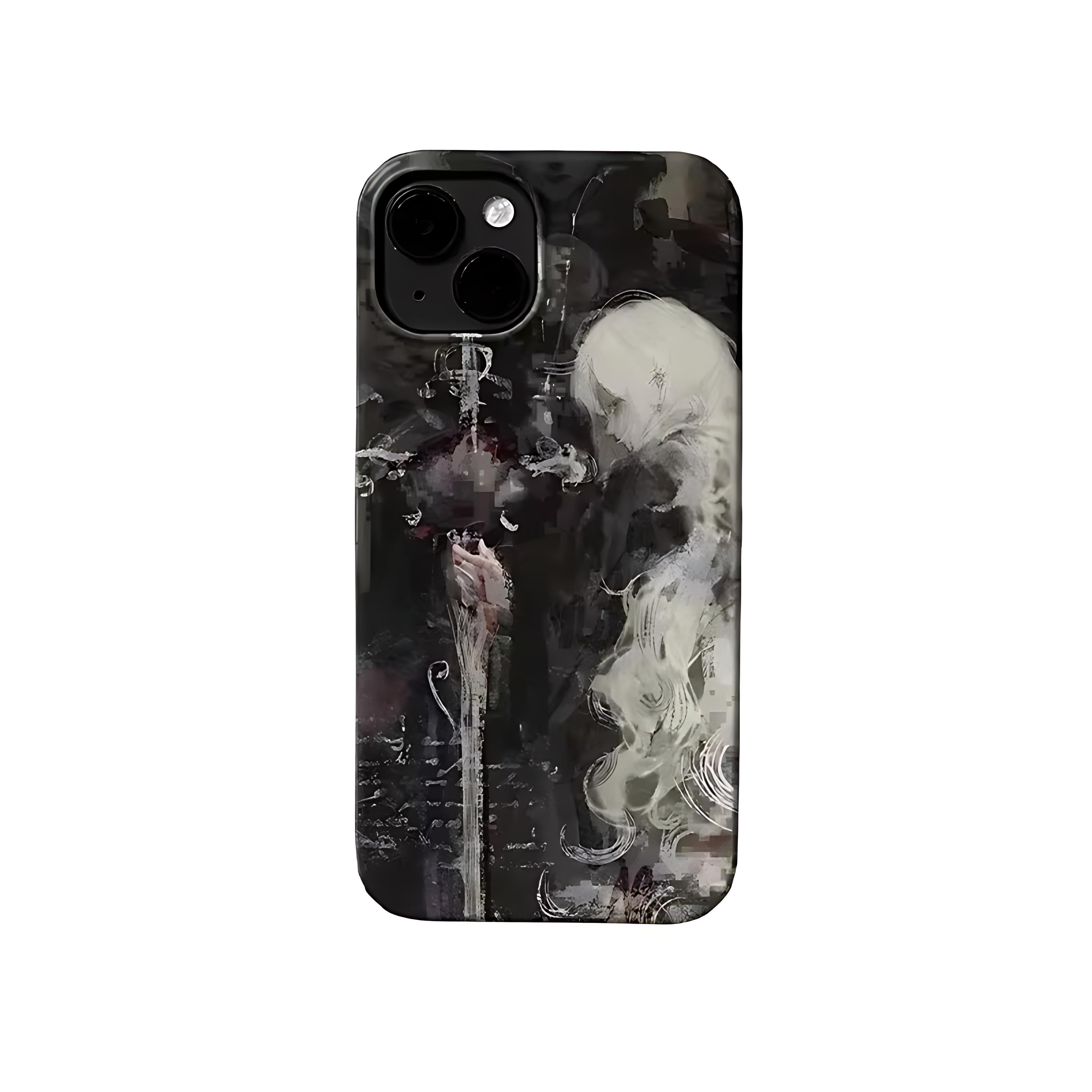 

Medieval Artistic Painting Sword Phone Case for iPhone 17 16 15 14 13 12 11 Air Pro Max X XS XR 8 Plus Glossy Film Hard PC Cover iPhone 11
