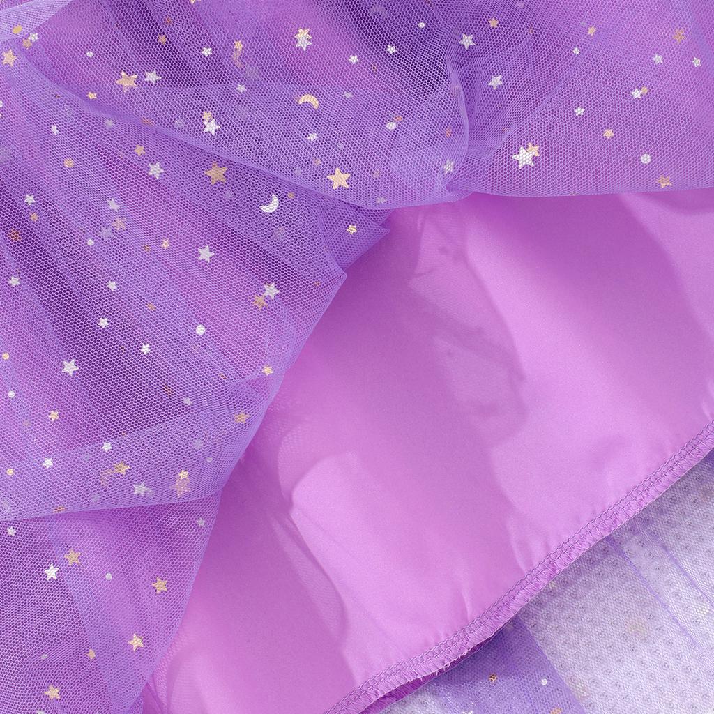 Girls Fashion Fishscale Gauze Princess Dress Spring Summer Casual Dress for Children