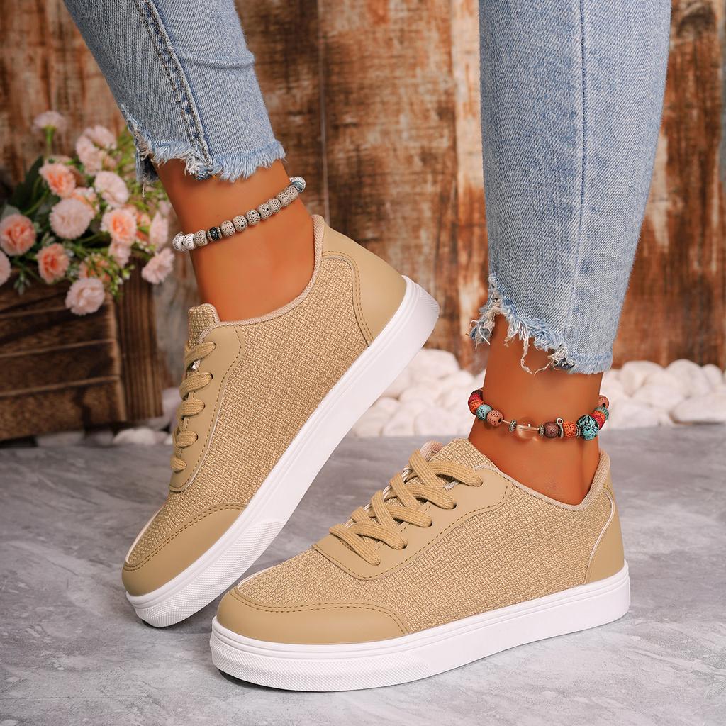 Fashion Fashion Women's Shoes Front Lace-up Women's Vulcanize Shoes Round Head New Plus Size Comfortable Casual Shoes Size 36-43