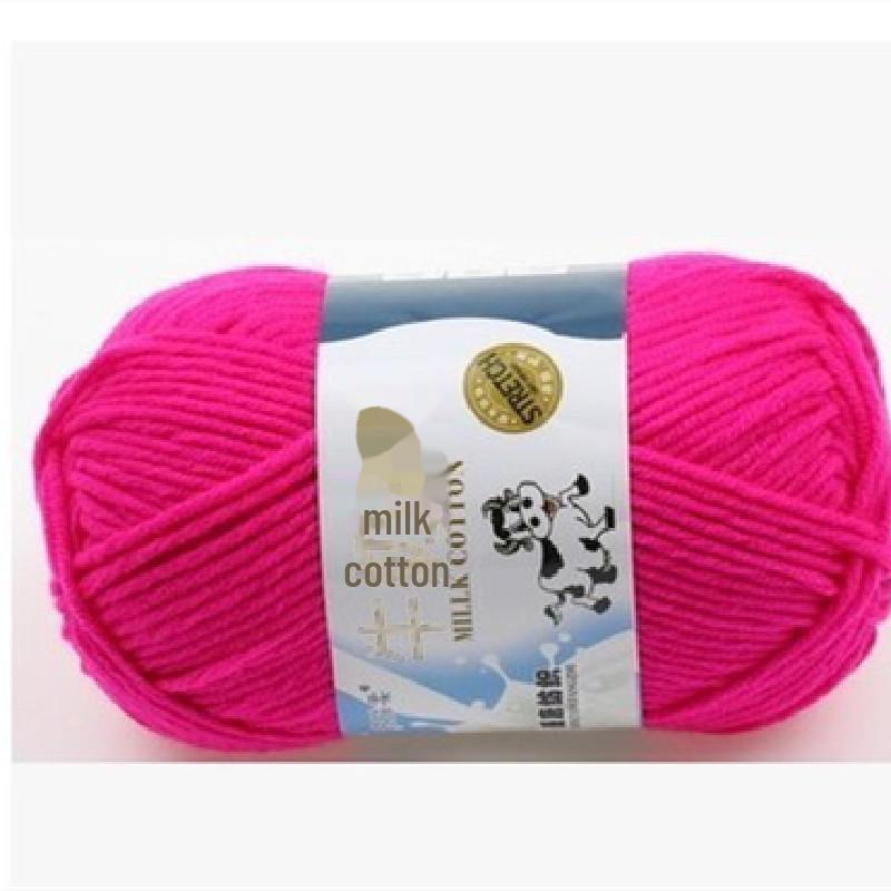 Milk Cotton Yarn Set for DIY Projects: Scarf, Crochet Slippers, Hand-Woven Bags