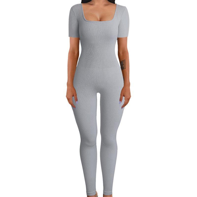 Tuta Slimming a Coste con Scollo Quadrato - Moda Donna Autunno/Inverno 2025