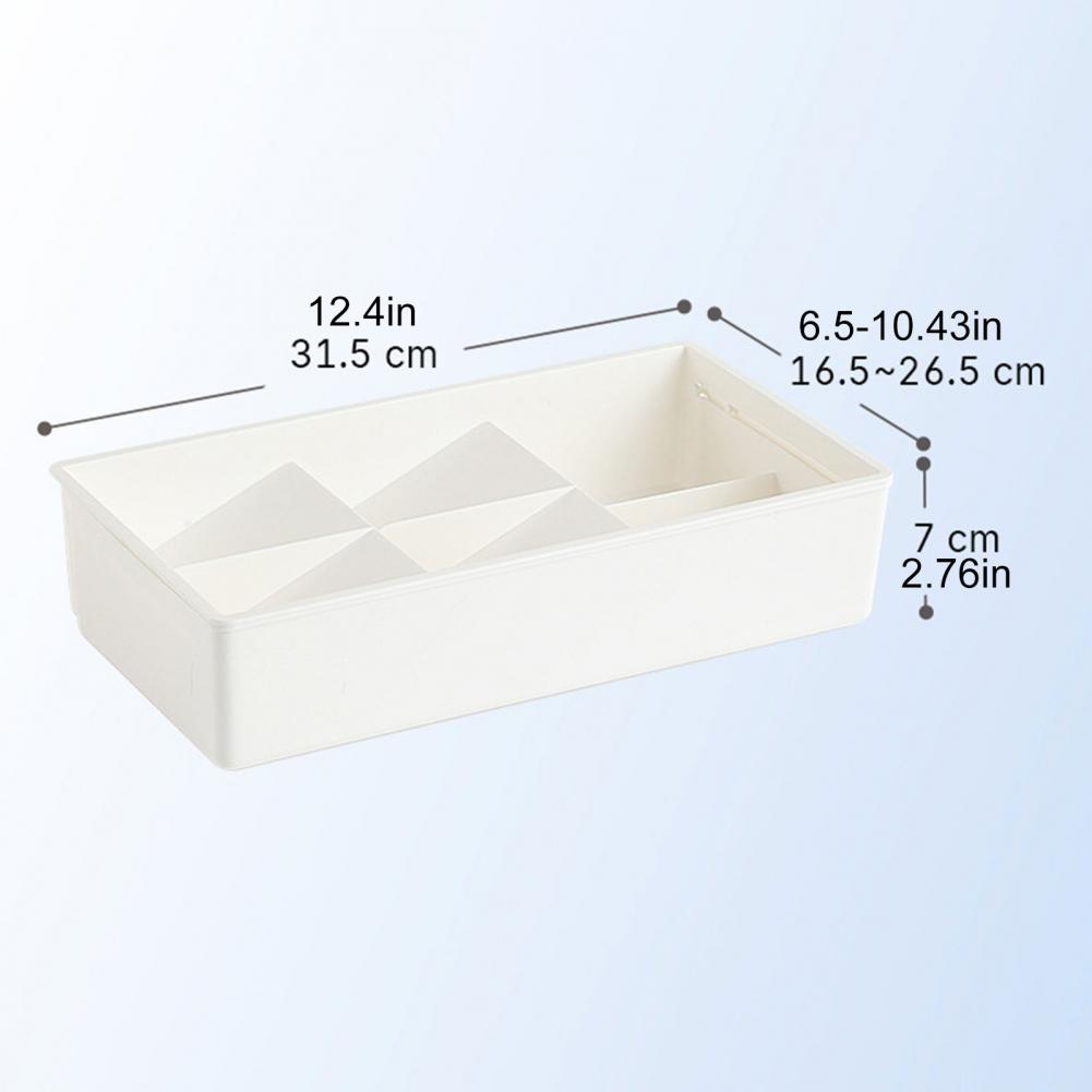 Expandable Drawer Organizer Adjustable Kitchen Utensil And Cutlery Tray with Removable Dividers Storage Box for Home