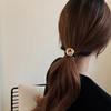 Hair Tie Metal Scrunchies Durable Round Soft Ponytail Holders Rings for