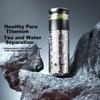 TOMIC Pure Titanium Insulated Tea Separation Large Capacity Tea Brewing Cup Titanium Mug Birthday Gift for Men