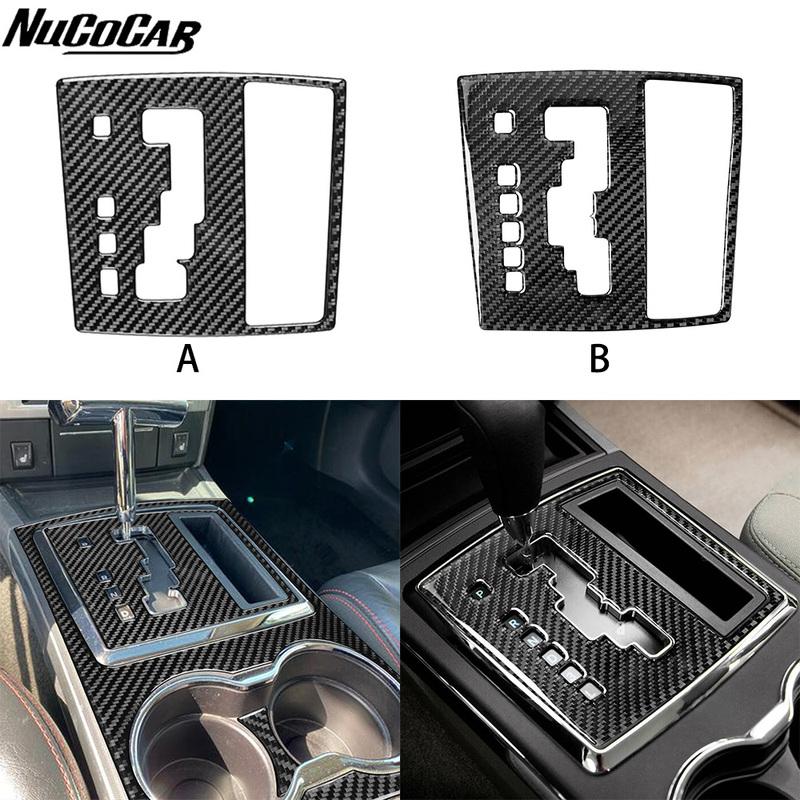 For Chrysler 300 300C 2008-2010 Carbon Fiber Central Gearshift Display Panel Cover Car Accessories Interior Decorative Stickers