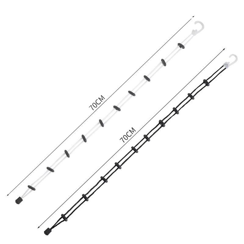 1PC Portable Hanging Type Socks Rope Multi-Function Washing Drying Socks Rack Divider Dry Tools Household Clothesline Gadgets