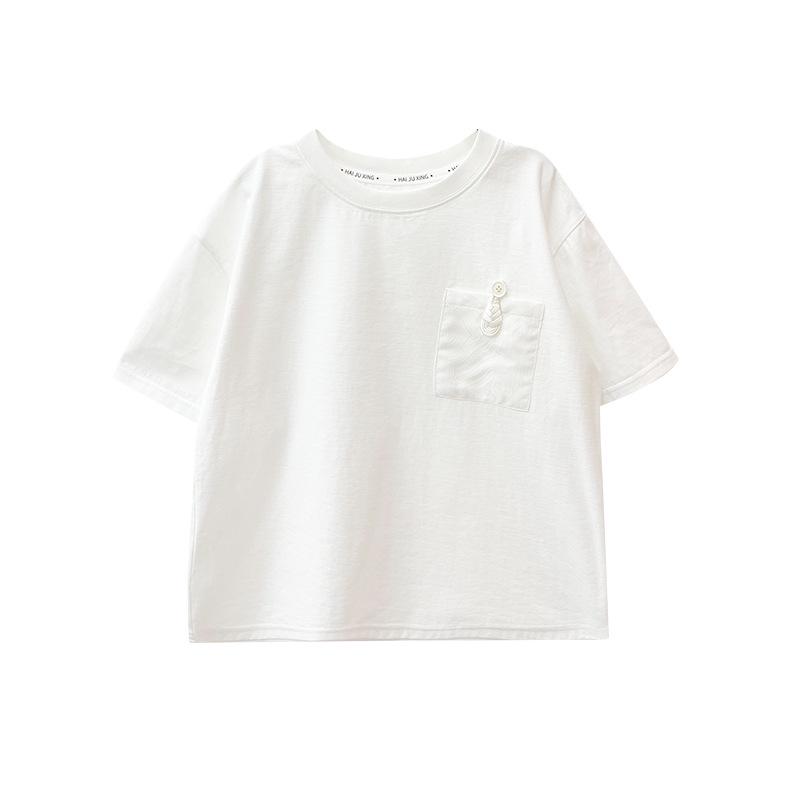 Jungen Sommer 2026 Kurzarm Locker Rundhals T-Shirt - Chinesischer Stil