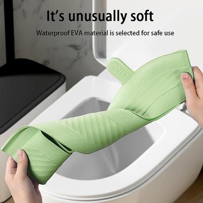 Sticky Toilet Mat Eva Waterproof Toilet Seat Universal Reusable Nightstool Cover Bathroom Accessories Decor Bathroom Wc Cover