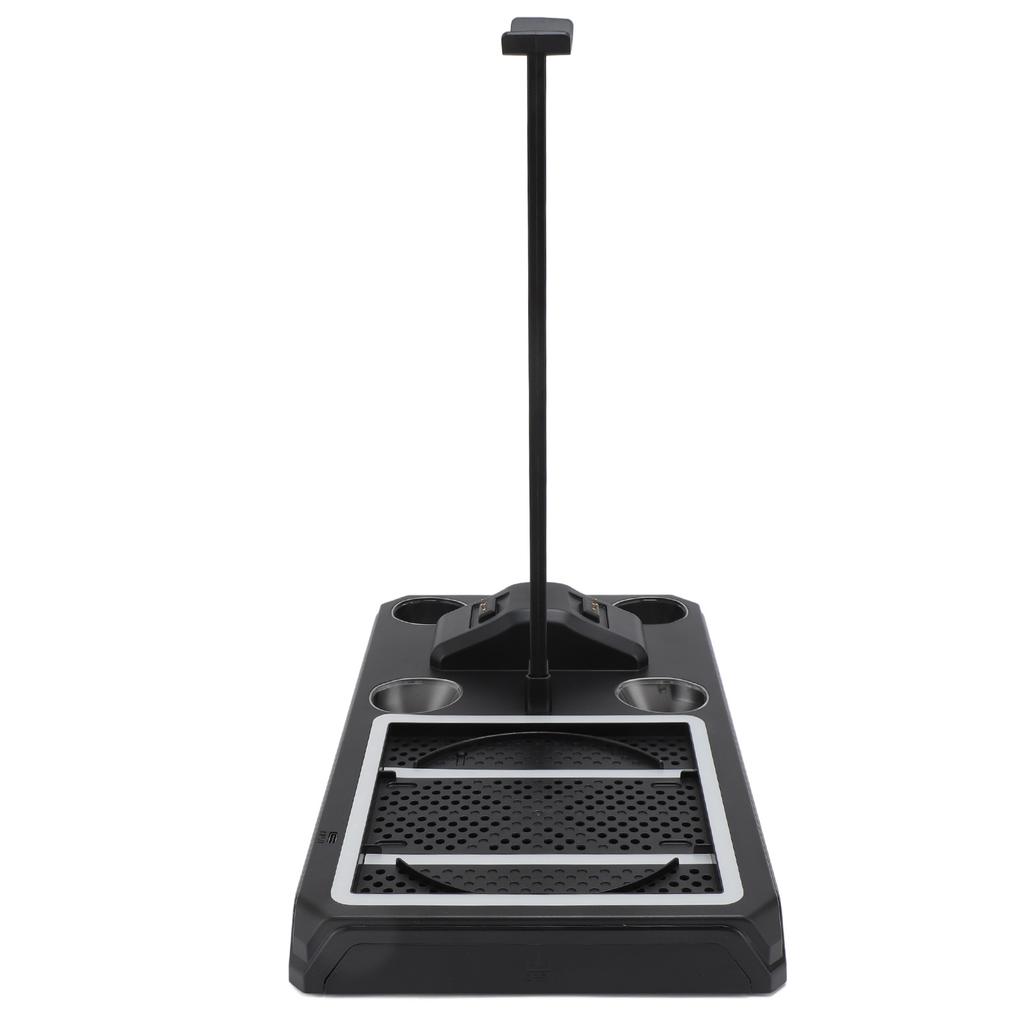 Console Cooling Stand Dual Controller Charger RGB Light Game Console Cooling Station with 12 Card