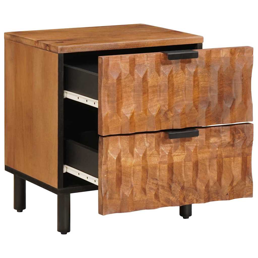 Nightstand Brown 40 x 33 x 46 cm Solid Mango Wood