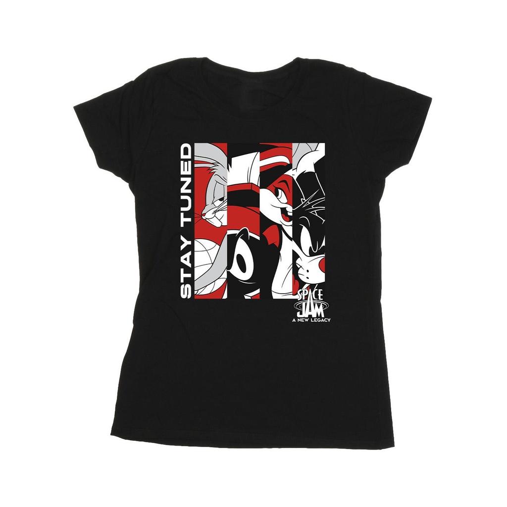 Space Jam: A New Legacy Womens/Ladies Stay Tuned Cotton T-Shirt