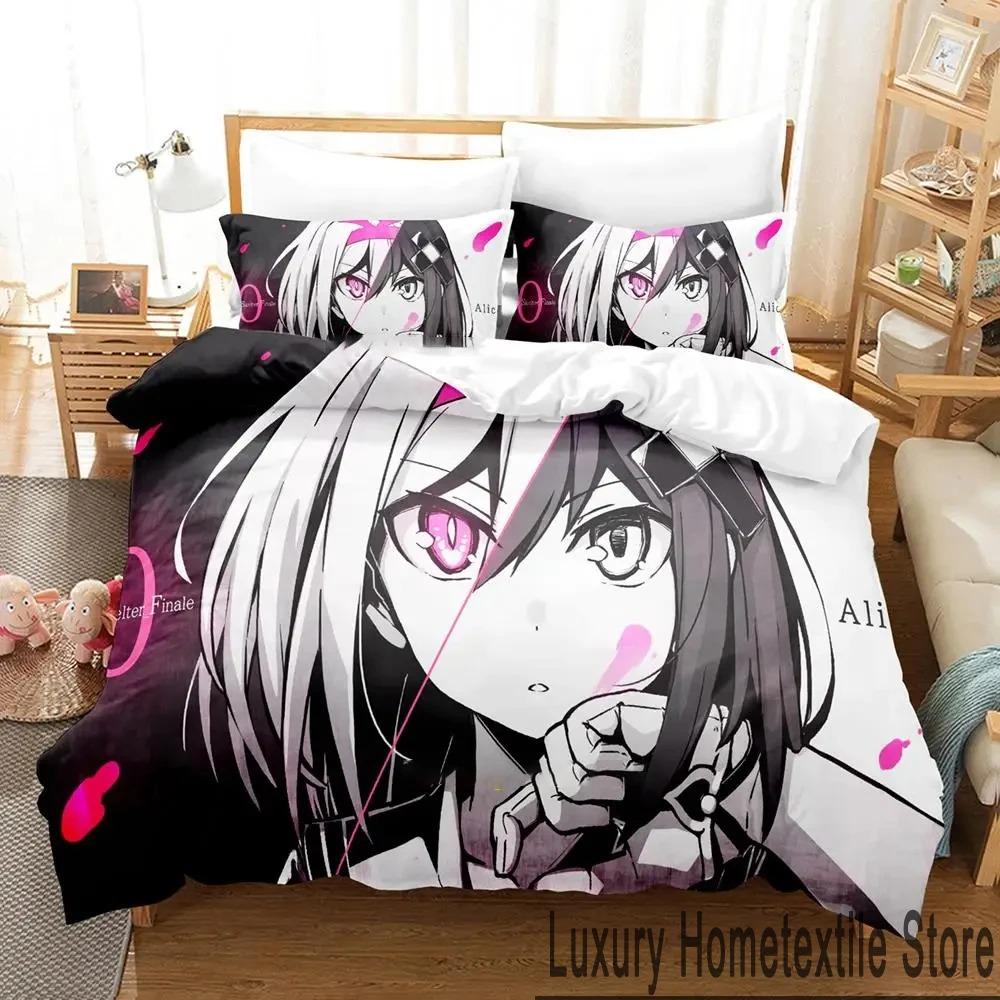 Bekvämt Anime-tryckt påslakan med örngott King Queen Twin Storlekar för Pojkar Flickor och Barn
