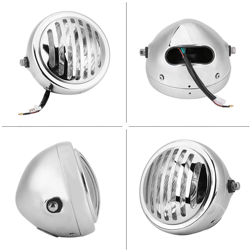 6.3 Inch Vintage Motorcycle Headlight Headlamp Grill for