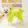 Soft Dog Warm Jumpsuits Dinosaur Shape Pet Dog Hoodie Funny Puppy Pajamas  Indoor Wear