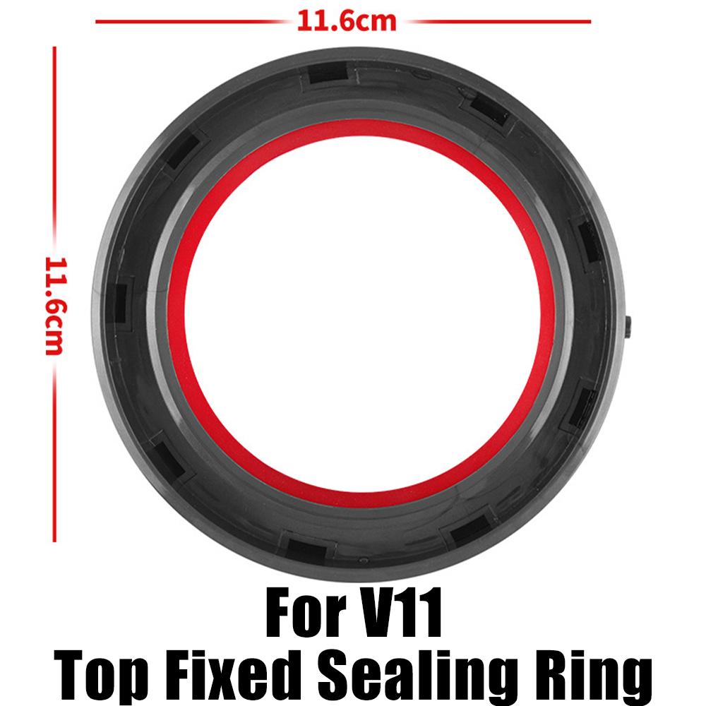 Inel de etanșare superior fix pentru recipientul de praf și capac de bază pentru aspiratorul Dyson V6 V7 V8 V10 V11 V15, piesă de schimb de înlocuire pentru cupa de praf