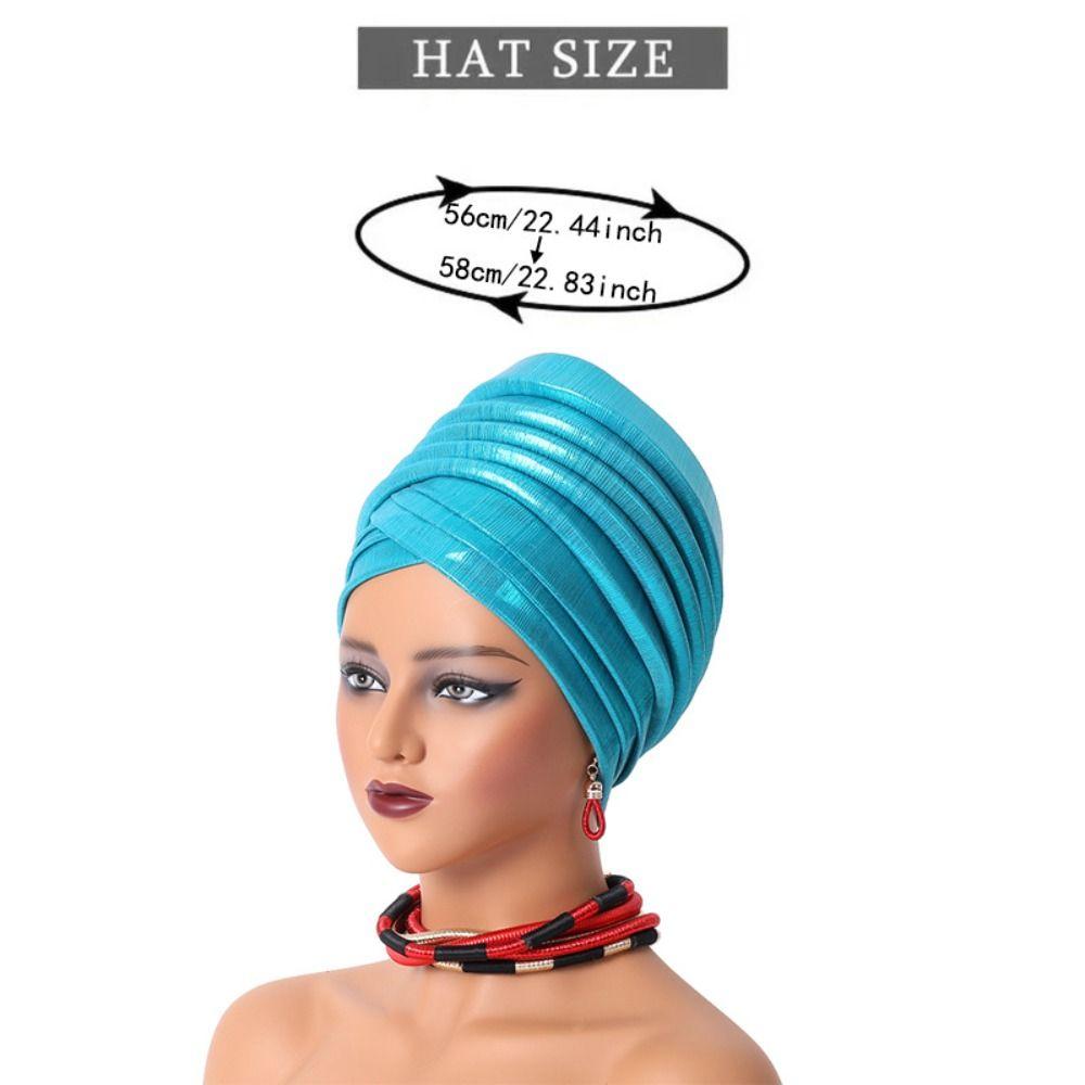 Turbante African Auto Gele Headtie Elegant Bonnet New Headcard