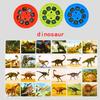 Proyector de Luz para Niños Linterna Animales de Dibujos Animados Dinosaurio Historia para Dormir Luz de Imagen Nocturna Aprendizaje Juguete Divertido