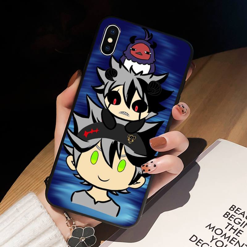 

RUICHI Чехол для телефона Аста Черный клевер для iPhone 11 12 Mini 13 Pro XS Max X 8 7 6s Plus 5 SE XR iPhone13PRO