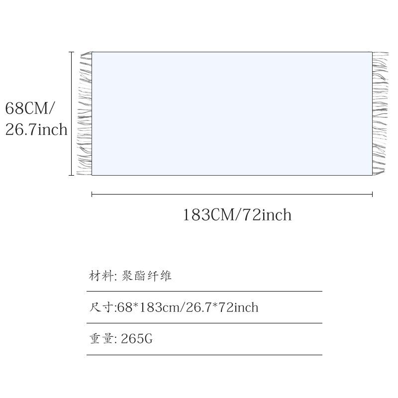 Dopamin kontrastfarge nytt imitasjon kashmirskjerf dame vinter allsidig medium og lang fortykket varm sjal skjerf dobbel bruk