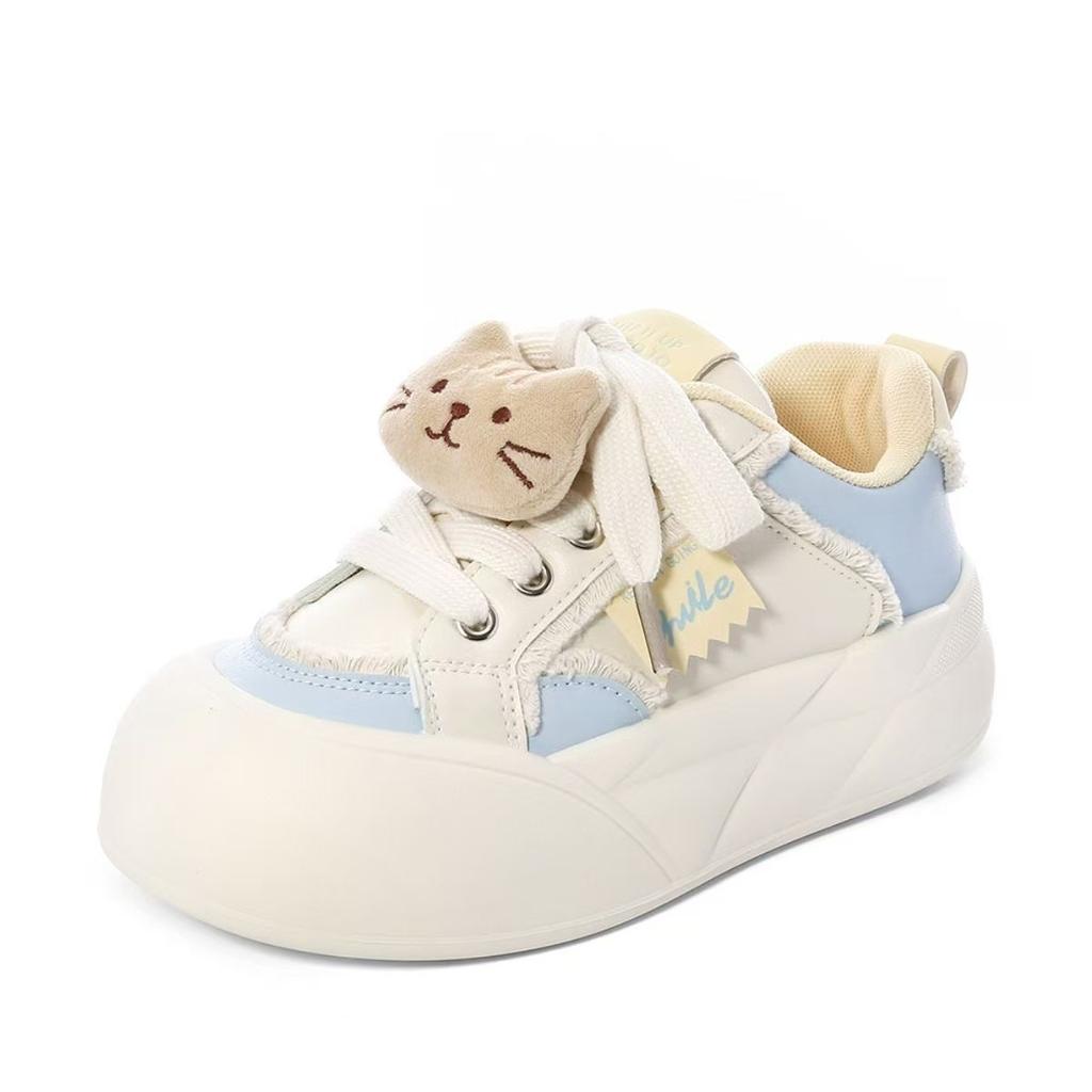 Niche original design student board shoes spring and summer new dopamine platform bread shoes