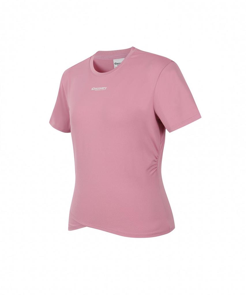 DISCOVERY EXPEDITION Women'S Shirred Short Sleeve T-Shirt (D/Pink)