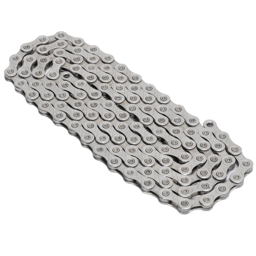 Bike Chain 116 Links 12 Speed Variable Speed Cycling Chain with Hook and Loop Link Block for Mountain Road Bicycle