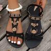 Women Sandals Bohemia Style Summer Sandals Women Soft Bottom Low Heels Shoes Woman Non-slip Summer Shoes Sandalias De Mujer