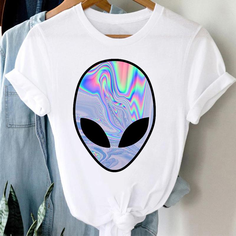 Watercolor Women Clothing Casual Print Tee Top Girl Lovely Summer Fashion T-shirt Short Sleeve Lady Female Graphic T-shirt