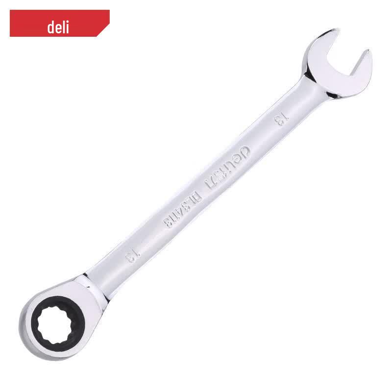 Deli 13mm Reversible Ratchet Combination Wrench