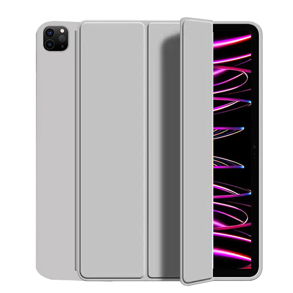 Custodia per iPad Pro 11 2018 2020 2021 2022, cover protettiva a tre ante con retro in morbido TPU, funzione di riattivazione/sospensione automatica