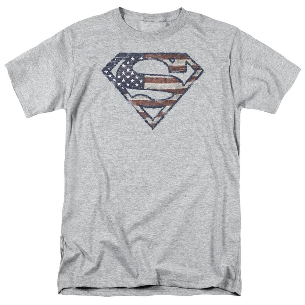 Superman  Wartorn Flag  T-Shirt - Regular or Tank - to 5X M
