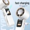 2026 Portable 199-Speed Handheld Fan with Ice Pack - Neck-Hanging and Desktop Charging