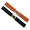 Elastic Waist Belt Stretch Waist Cincher Adjustable Metal Buckle Waistband For Dresses Skirts Pants Women Everyday Wear