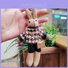 Adorable Rabbit Plush Keychain Soft Toy Cute Bunny Pendant For Backpacks And Bags