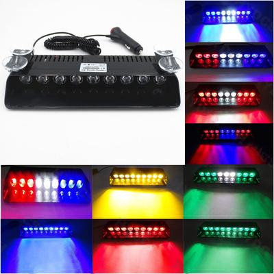 Carro Caminhão Emergência Strobe Flash Aviso Luz 12V 9 LED Piscando Polícia 9W Lâmpada Otário Vermelho Azul Branco Âmbar