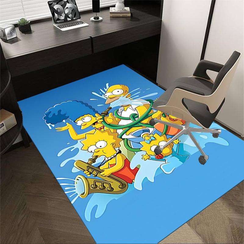 

1PC Homer Simpson, water fight Carpet Ultra Soft, Thick & Absorbent, Non Slip Machine Washable Mat for Entryway 60cm by 90cm