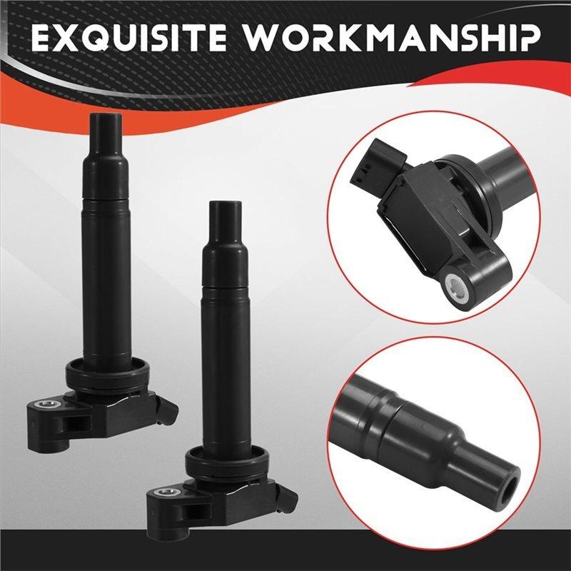 Ignition Coils& Spark Plugs(6Pcs) For Toyota Camry Lexus UF267 610-58572 673-1301 90919-02234 99917022790