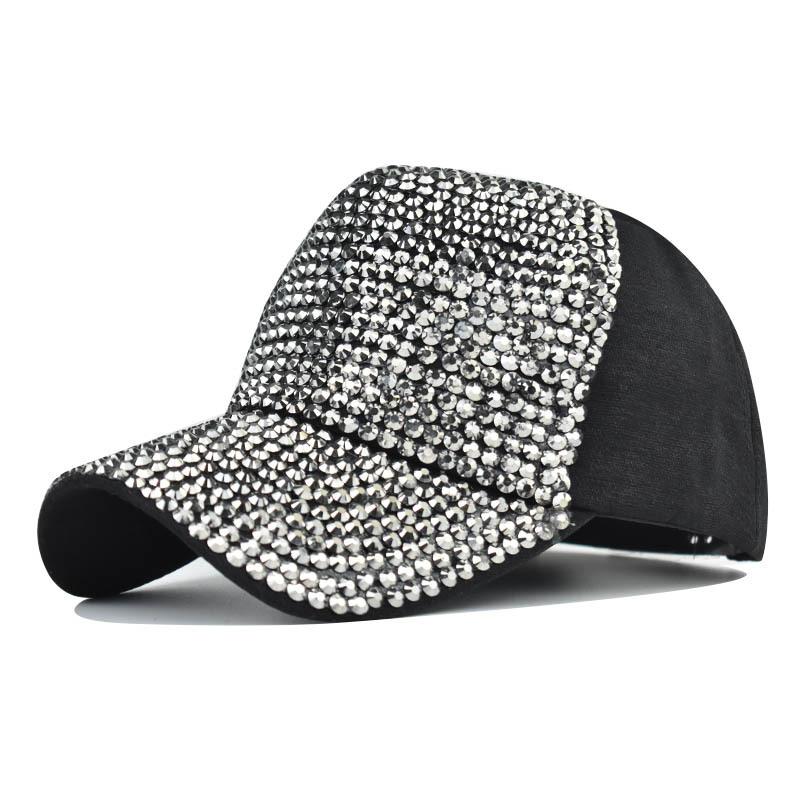 Summer Ladies Baseball Cap Korean Wild Spring Rhinestone Caps Fashion Personality Baseball Hats Street Highlights Hip-hop Hats