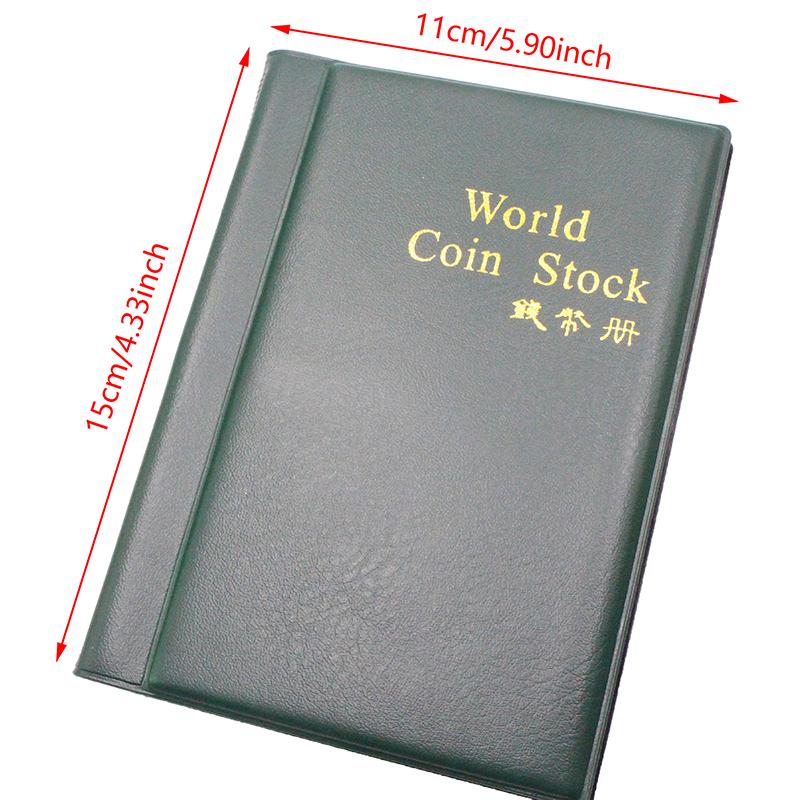 120 kapes Album pro sbírky mincí Kniha Home Dekorace Fotoalbum Držáky alb na mince Sbírka Kniha Výstřižky