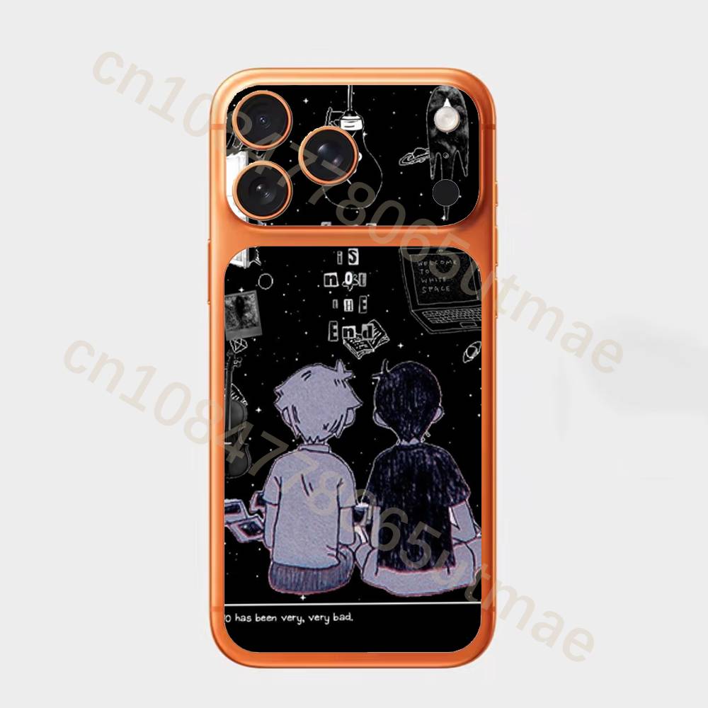 Game O-Omori For iPhone 17pro,17pro max Carmere and Back Cover Decal Wrap Skin Colorful Rear Protective Sticker Film