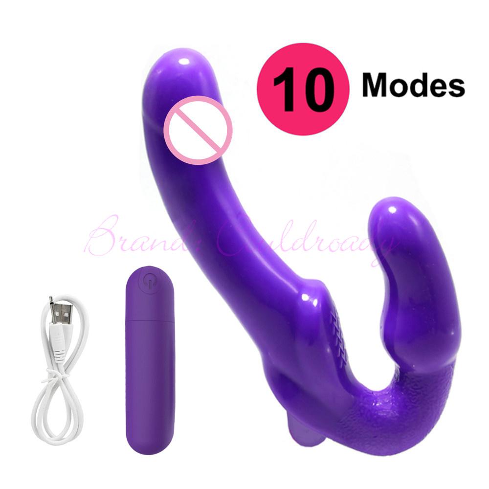 Strap-on Double Heads Dildo Vibrators Sex Toys for Women Couple Exotic Accessories Vagina Prostate Massager Oral for Men