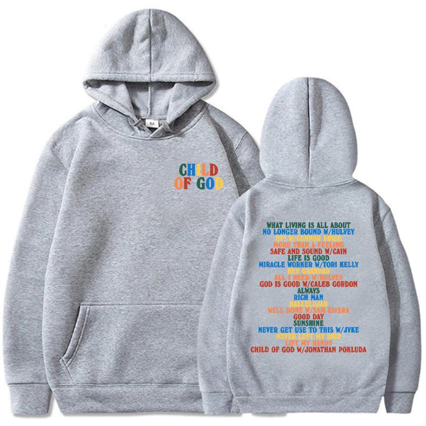 Herrenbekleidung Child of God Tour 2024 Forrest Frank Hoodies Bequeme, weiche Sweatshirts mit Moletom-Buchstaben-Grafikdruck Winter