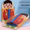 Kids' Montessori Multi-Layer Busy Board: Early Education Dressing Practice Tool