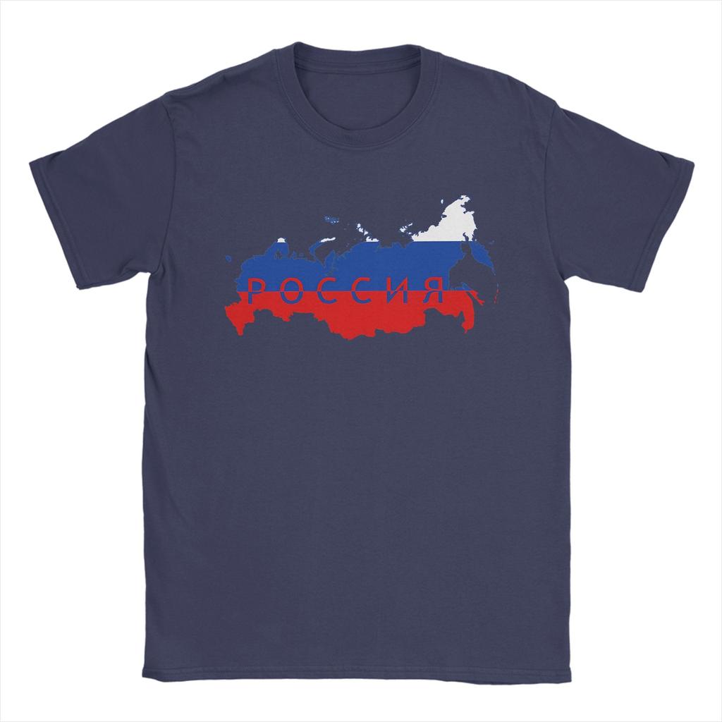 Russian Russia Map Flag Colors T Shirts Men 100 Cotton Crazy TShirts Round Collar Tee Shirt Short Sleeve Clothes 4XL 5XL
