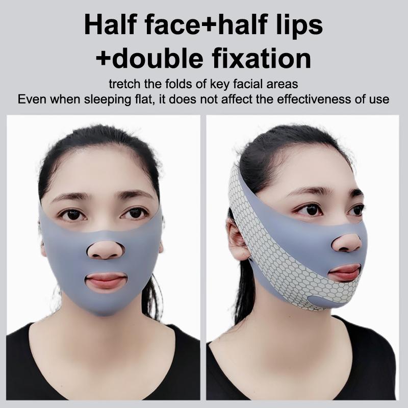 מתיחת פנים עם שינה פנים V Shaper תחבושת הרזיה תחבושת צורת הרפיה הרמת סנטר כפול עיסוי להקה לדילול פנים