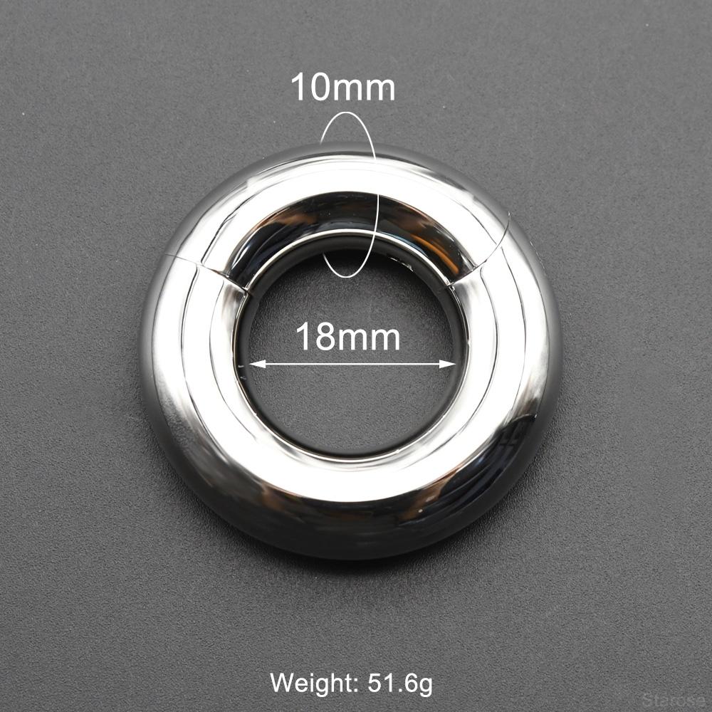 Glatte Scharnier-Segment-Creole aus Edelstahl 00G Große Größe Septum Clicker BCR PA Piercing Nasenring Ohrdehner Gewichte