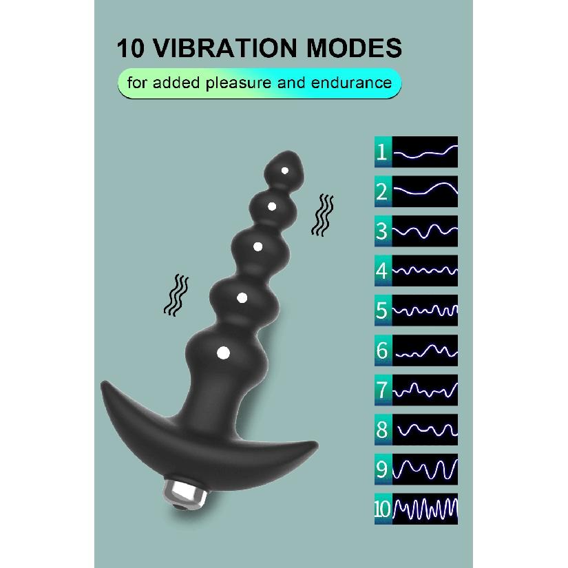 Anal Plug Beads Male Prostate Massager Gay Butt Plug Anal Sex Toy for Women Silicone Vibrator Adult Supplies Sex