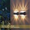LED-Solar-Wandleuchte, Sonnenlicht im Freien, nach oben und unten leuchtende Beleuchtung, wasserdicht, energiesparend, Straßenlaterne, Hof, Balkon, Dekoration